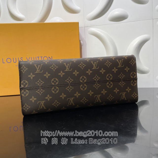 Louis Vuitton新款女包 M45039 丝印Monogram帆布 路易威登联名系列Onthego手袋 LV手提购物袋  ydh4180